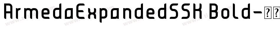 ArmedaExpandedSSK Bold字体转换